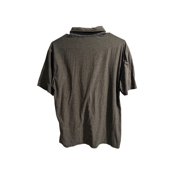 Vuori Mens Strato Tech Polo Shirt Dark Heather Grey Short Sleeve Golf Size L - Picture 3 of 3